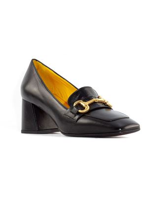 Black leather loafer MARA BINI | T241NERO